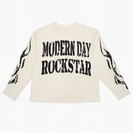 ROCKSTAR WAFFLE KNIT L/S