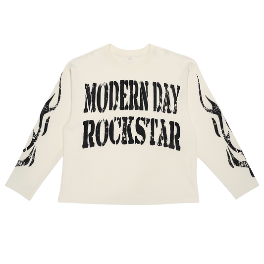 ROCKSTAR WAFFLE KNIT L/S