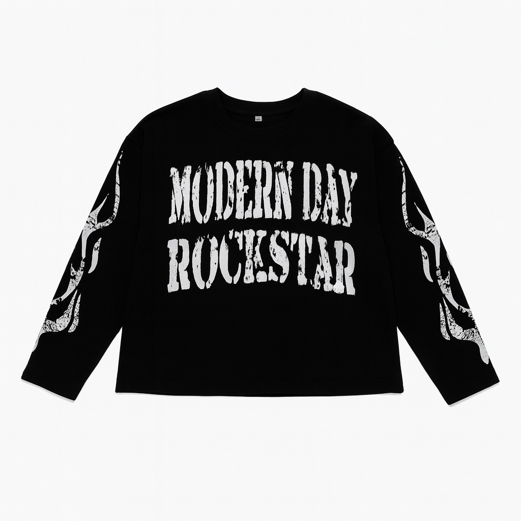 ROCKSTAR WAFFLE KNIT L/S